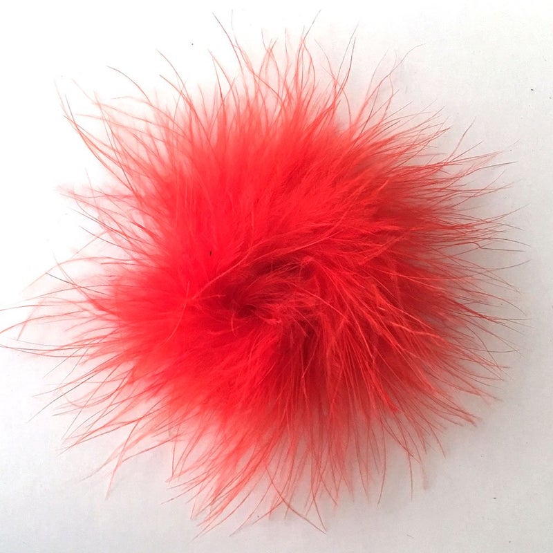 Yazon Marabou Feather Puffs DIY Crafting Feathers Circle Assorted Feathers Flower For Craft Headbands Making 18pcs - Image 4